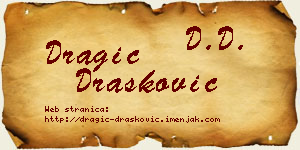 Dragić Drašković vizit kartica